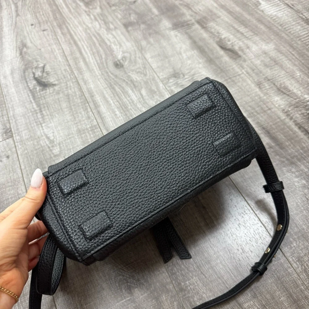 Oroton Avalon Mini Bucket Bag Black Crossbody - Picture 7 of 7